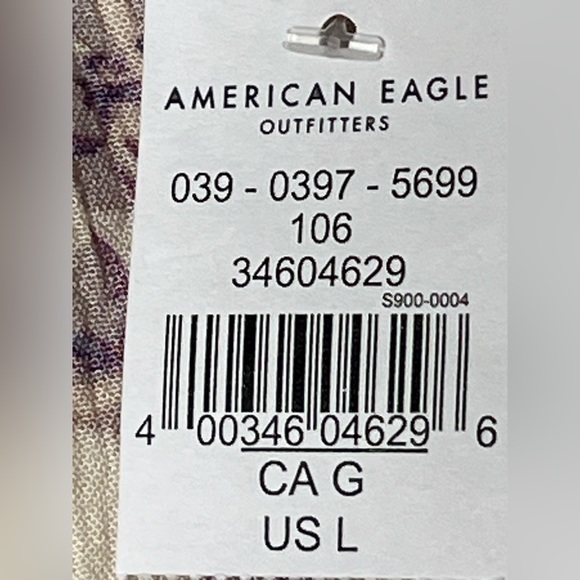 American Eagle Floral Romper NWT size L Beige Pink Summer Girlhoodcore Feminine - Picture 13 of 13